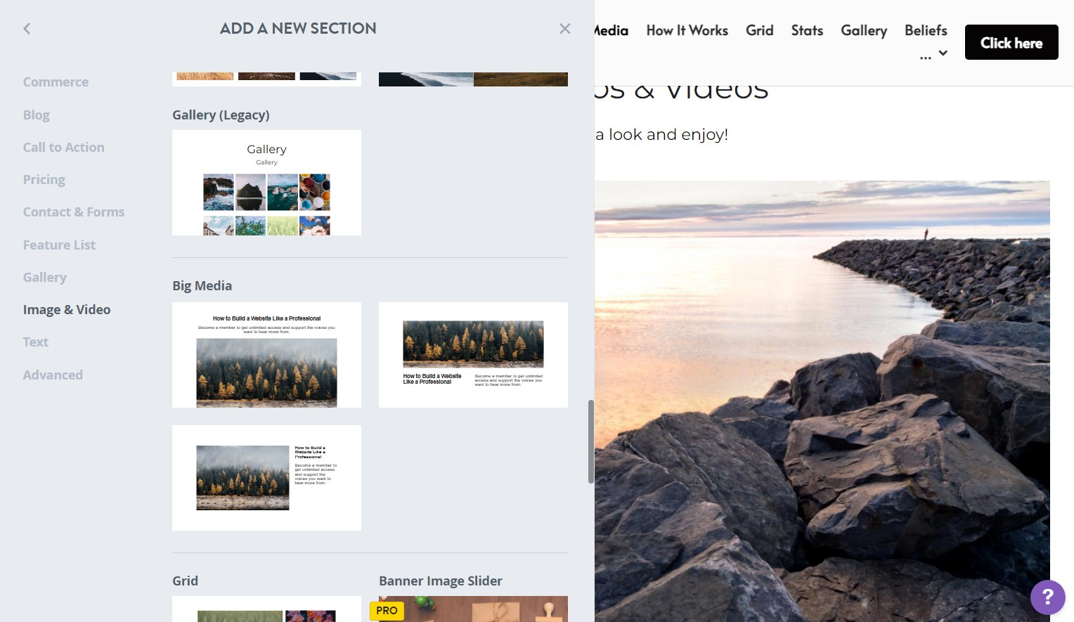 Strikingly Image and Video Sections Strikingly Image and Video Sections